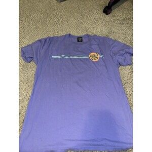 Men's X Large - Purple Santa Cruz Skateboards T-Shirt - 100% Cotton